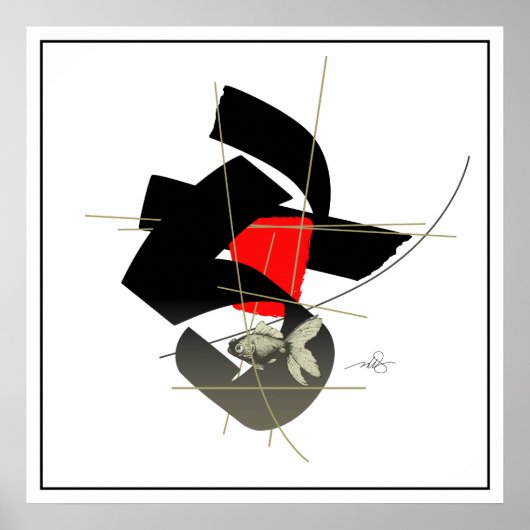 水から魚を取る ポスター (正面)