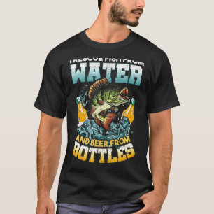水から魚を救出し、瓶からビールを救出 Fis Tシャツ