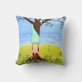 "水から"人魚のファンタジーの芸術 クッション