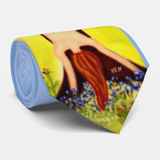 "水から"人魚の芸術 ネクタイ (ロール)