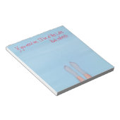 水かわいらしのメモ帳に浸クールかる足 ノートパッド (アングル)