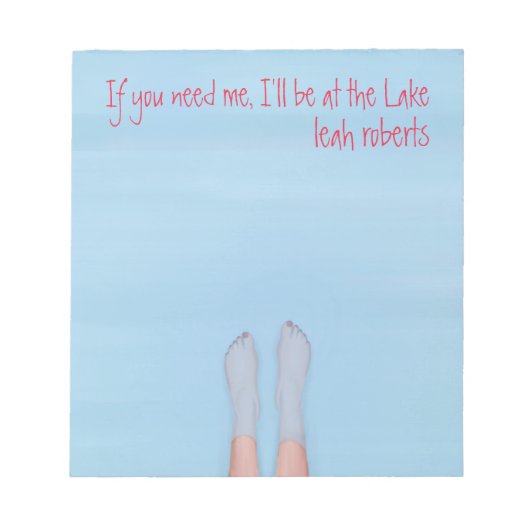 水かわいらしのメモ帳に浸クールかる足 ノートパッド (正面)