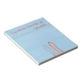 水かわいらしのメモ帳に浸クールかる足 ノートパッド (アングル)
