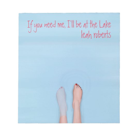 水かわいらしのメモ帳に浸クールかる足 ノートパッド (正面)