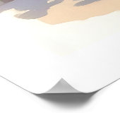 水かわいらしやり缶に黄色い花 ポスター (角)