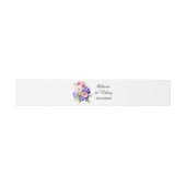 水かわいらしエレガント色の花束 招待状ベリーバンド (フラット)