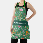 水かわいらしカラフル彩花模様 エプロン (インサイチュ)