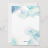 水かわいらしグラデーション色Hanukkahフォトカード シーズンカード (裏面)