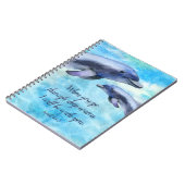 水かわいらし彩イルカ| Journalノートブック ノートブック (左側)