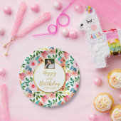 水かわいらし彩花、誕生日、カスタム ペーパープレート (パーティー)