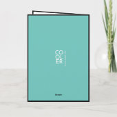 水かわいらし色うさぎハッピーバースデーカード カード (裏面)