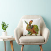 水かわいらし色うさぎ クッション (椅子)