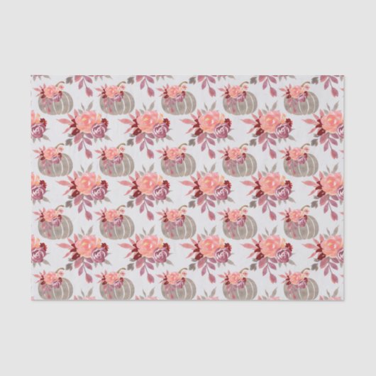 水かわいらし色かぼちゃ桃フローラ 薄葉紙 (正面)