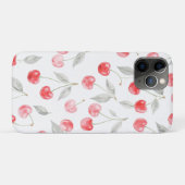 水かわいらし色さくらんぼ果実模様 Case-Mate iPhoneケース (裏面(横))