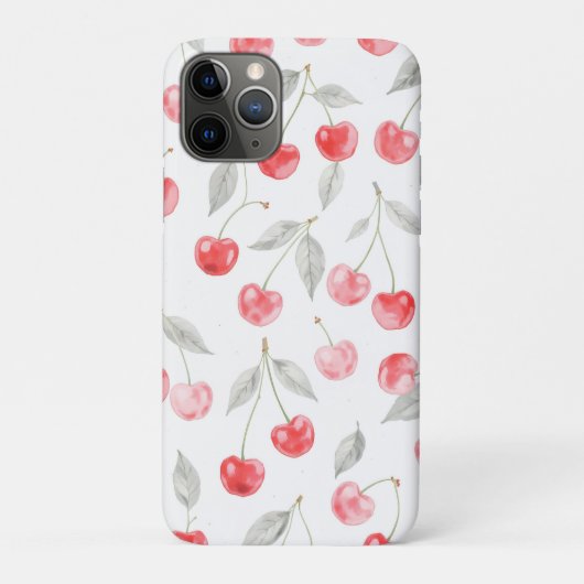 水かわいらし色さくらんぼ果実模様 Case-Mate iPhoneケース (裏)