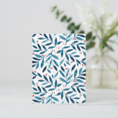 水かわいらし色の枝 – ターコイズと赤 シーズンカード (スタンド正面)