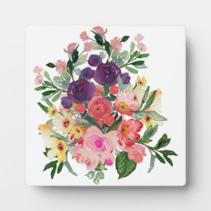 水かわいらし色の花 デジタルアート絵画ズ フォトプラーク