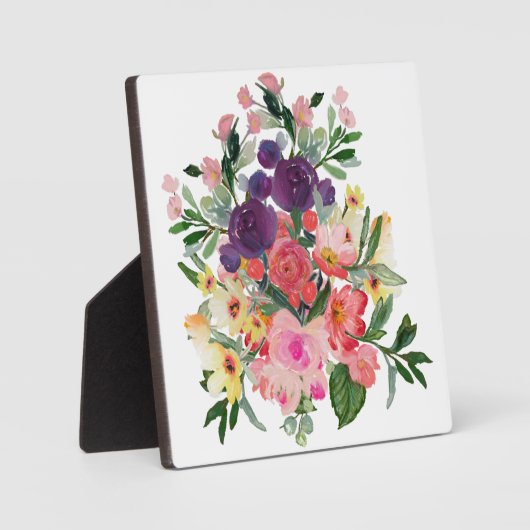 水かわいらし色の花 |デジタルアート絵画ズ フォトプラーク (正面)