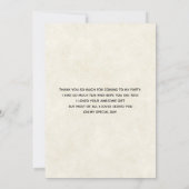 水かわいらし色の鹿を倒すありがとう サンキューカード (裏面)