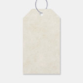 水かわいらし色の鹿Bohoを敷設ありがとう ギフトタグ (裏面)