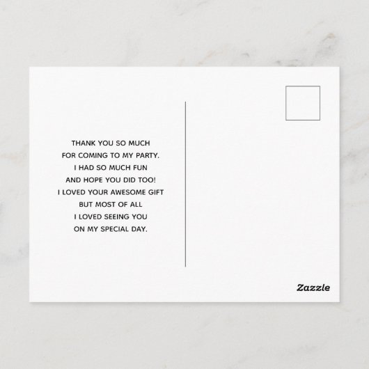 水かわいらし色の鹿Bohoを敷設ありがとう ポストカード (裏面)