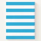 水かわいらし色イルカパーソナライズされた類 ノートブック (裏面)