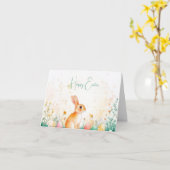 水かわいらし色イースターエッグホリデーカード カード (黄色い花)