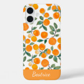 水かわいらし色オレンジシトラスパーソナライズされた Case-Mate iPhoneケース (裏面)