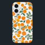 水かわいらし色オレンジ柑橘系植物模様 iPhone 16ケース<br><div class="desc">オレンジスタイリッシュとオレンジを使ったフルーツパタ葉ンの水彩画画。</div>