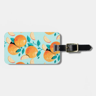 水かわいらし色オレンジ柑橘類 ラゲッジタグ