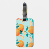 水かわいらし色オレンジ柑橘類 ラゲッジタグ (裏面縦)