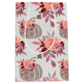 水かわいらし色カボチャ赤ちゃんシャワーラッピングPap ミディアムペーパーバッグ (正面)