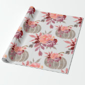 水かわいらし色カボチャ赤ちゃんシャワー ラッピングペーパー (アンロールド)