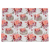 水かわいらし色カボチャ赤ちゃんシャワー ラージペーパーバッグ (正面)