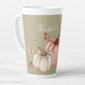 水かわいらし色カボチャon Sage カフェラテマグ (左アングル)