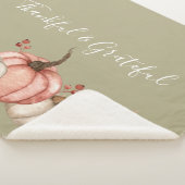 水かわいらし色カボチャon Sage シェルパブランケット (3/4)