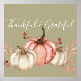 水かわいらし色カボチャon Sage ポスター