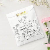 水かわいらし色カモミールホームメイドティー フェイバーバッグ (封をした状態)
