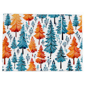 水かわいらし色クリスマスツリー ラージペーパーバッグ (裏面)