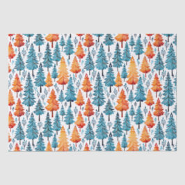 水かわいらし色クリスマスツリー 薄葉紙