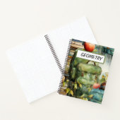 水かわいらし色グリーンスクールバックパック ノートブック (内部)