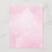 水かわいらし色スクリプト結婚の情報カード エンクロージャーカード (裏面)