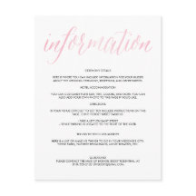 水かわいらし色スクリプト結婚の情報カード