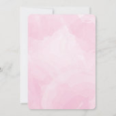 水かわいらし色スクリプト結婚式招待状 招待状 (裏面)