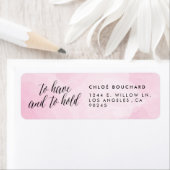 水かわいらし色スクリプト ラベル (インサイチュ)