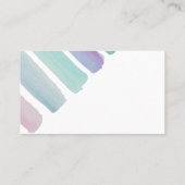 水かわいらし色ストライプカスタム名刺 名刺 (裏面)