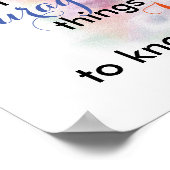 水かわいらし色セレニティ祈りの言葉ポスター引用文 ポスター (角)