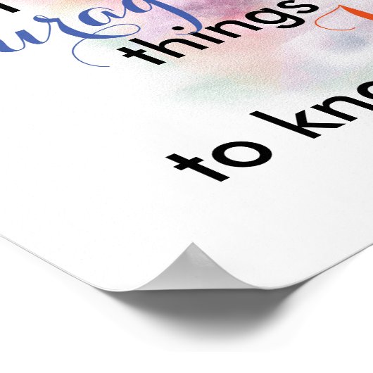 水かわいらし色セレニティ祈りの言葉ポスター引用文 ポスター (角)