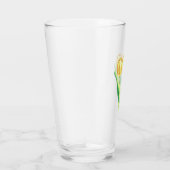 水かわいらし色チューリップ春の花 タンブラーグラス (右)
