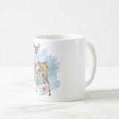 水かわいらし色ディアパイン葉ズホリーマグ コーヒーマグカップ (正面右)